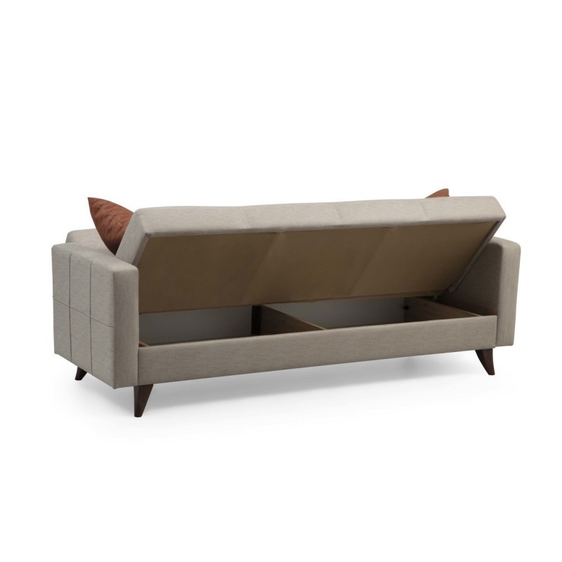 Atelier del Sofa 3-Seat Sofa-Bed Polya - Beige Beige