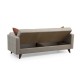 3-Seat Sofa-Bed Polya - Beige Beige Atelier del Sofa 3-Seat Sofa-Bed Polya - Beige Beige