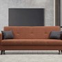 3-Seat Sofa-Bed Polya - Tile Red Tile Red