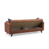 3-Seat Sofa-Bed Polya - Tile Red Tile Red