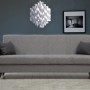 3-Seat Sofa-Bed Zaden - Light Grey Light Grey
