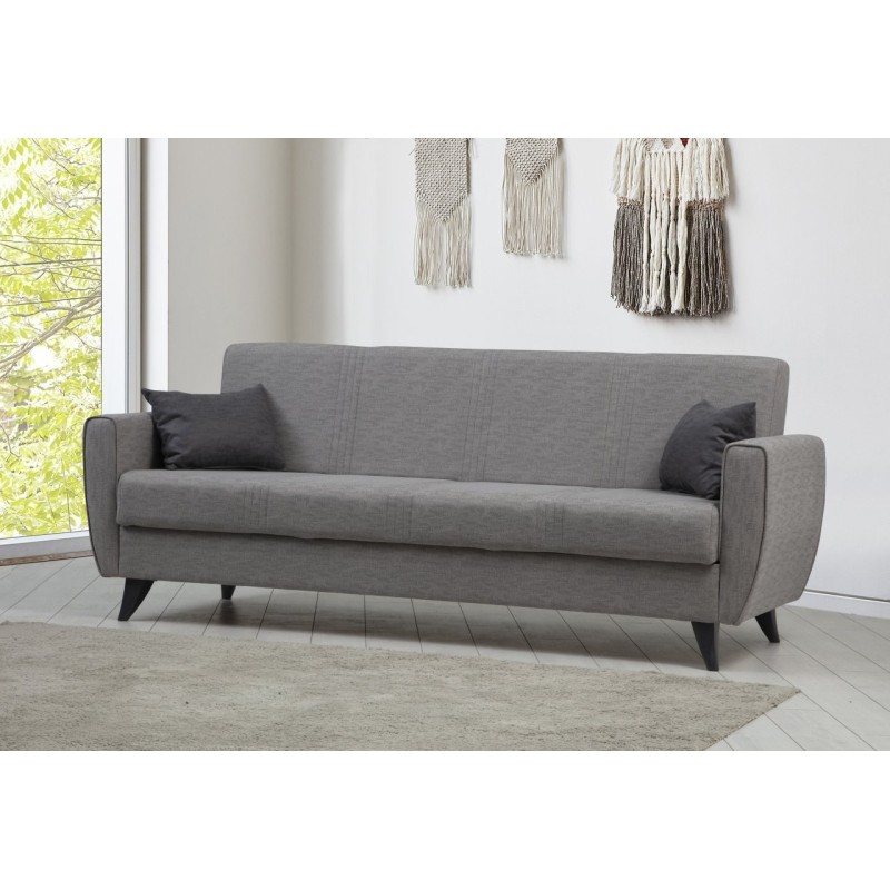 3-Seat Sofa-Bed Zaden - Light Grey Light Grey
