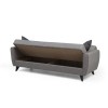 3-Seat Sofa-Bed Zaden - Light Grey Light Grey