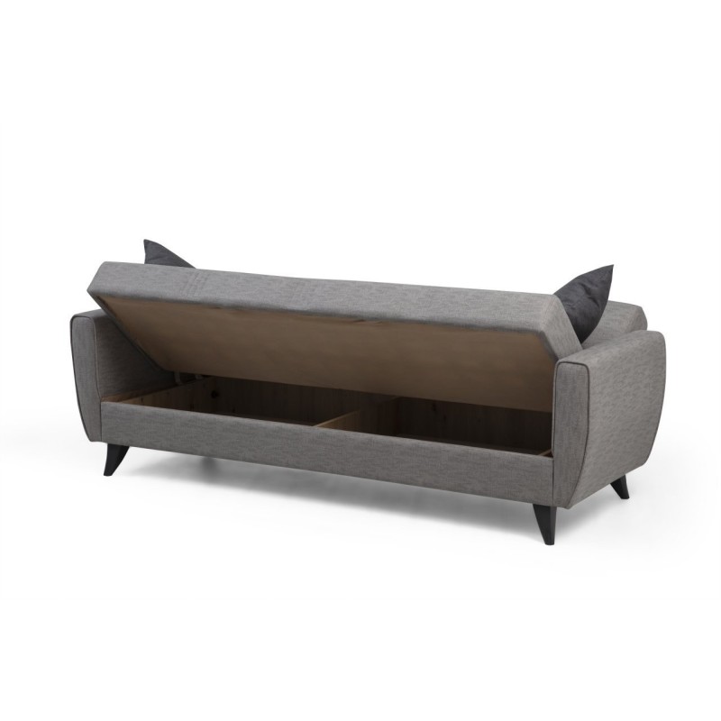 3-Seat Sofa-Bed Zaden - Light Grey Light Grey