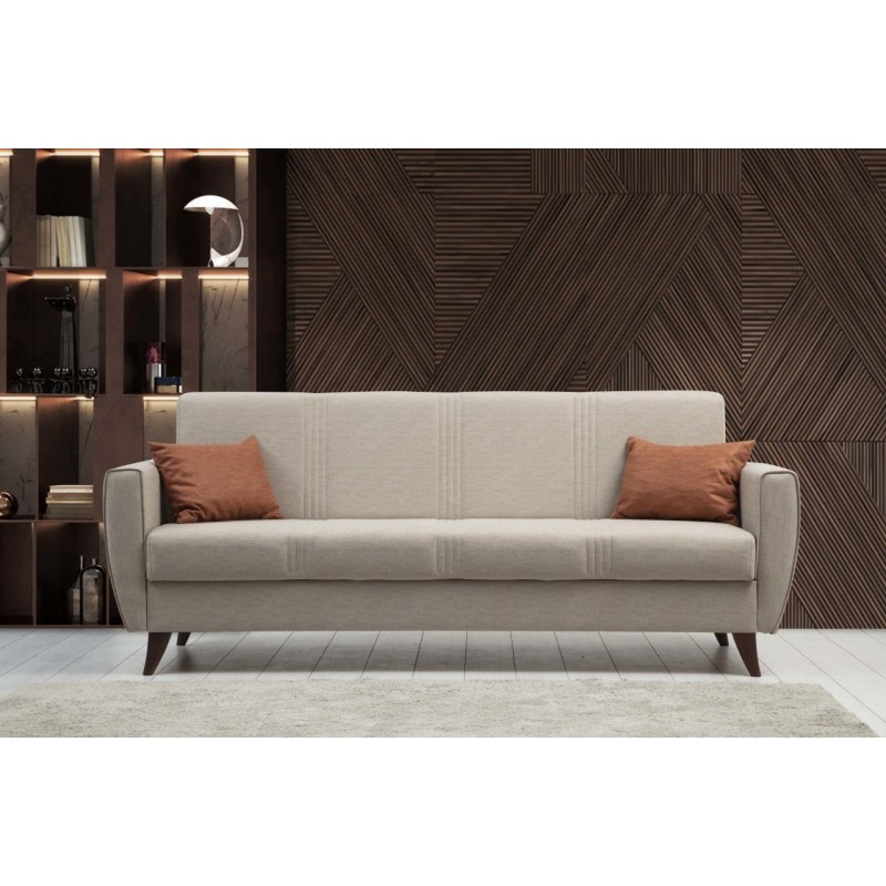3-Seat Sofa-Bed Zaden - Beige Beige