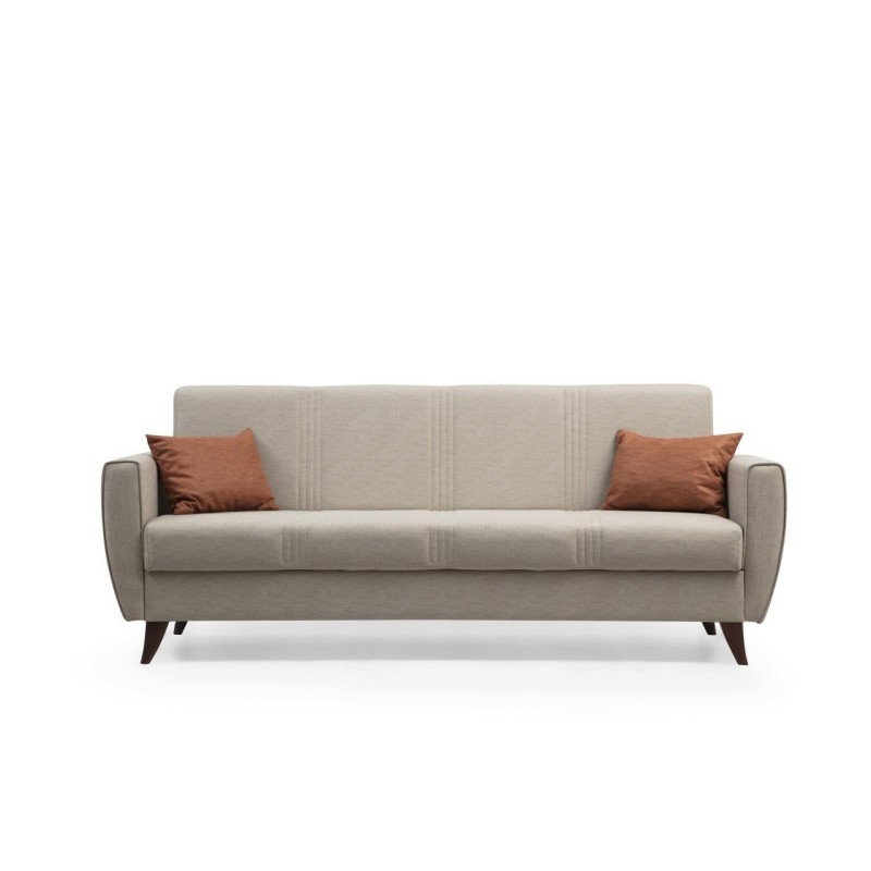 3-Seat Sofa-Bed Zaden - Beige Beige
