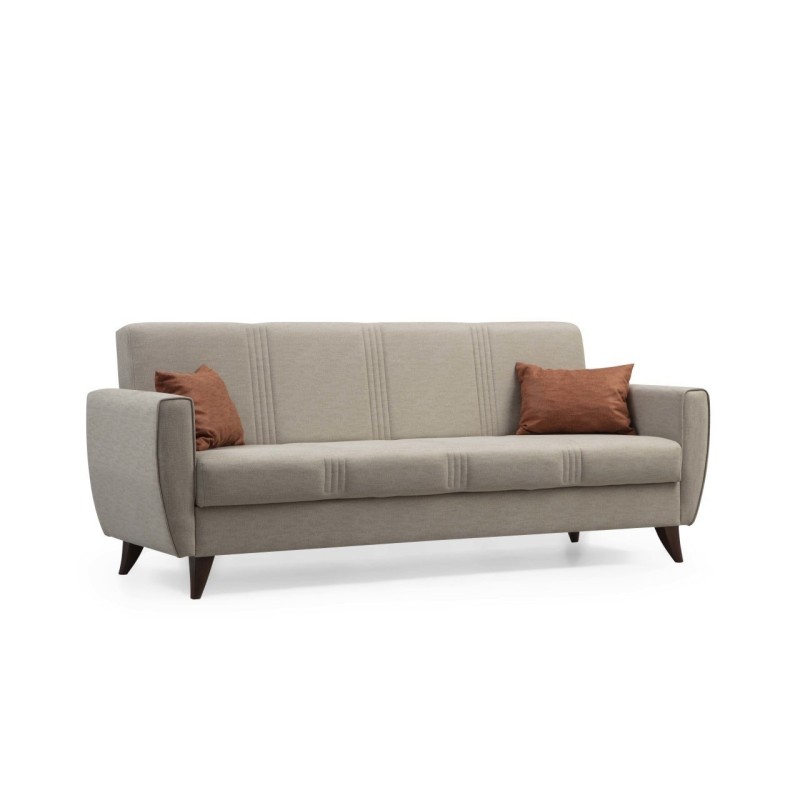 3-Seat Sofa-Bed Zaden - Beige Beige