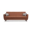 3-Seat Sofa-Bed Zaden - Tile Red Tile Red