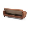 3-Seat Sofa-Bed Zaden - Tile Red Tile Red