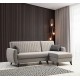 Corner Sofa-Bed Alkon - Light Grey Light Grey Corner Sofa-Bed Alkon - Light Grey Light Grey