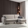 Corner Sofa-Bed Alkon - Light Grey Light Grey