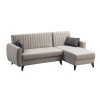 Corner Sofa-Bed Alkon - Light Grey Light Grey