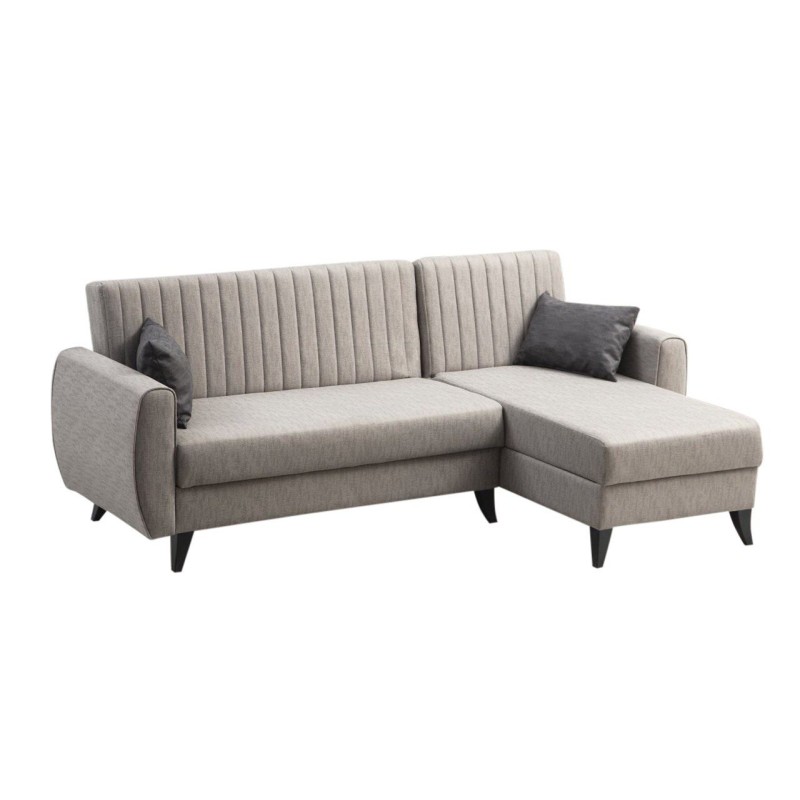 Corner Sofa-Bed Alkon - Light Grey Light Grey