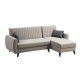 Corner Sofa-Bed Alkon - Light Grey Light Grey Corner Sofa-Bed Alkon - Light Grey Light Grey