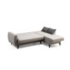 Corner Sofa-Bed Alkon - Light Grey Light Grey