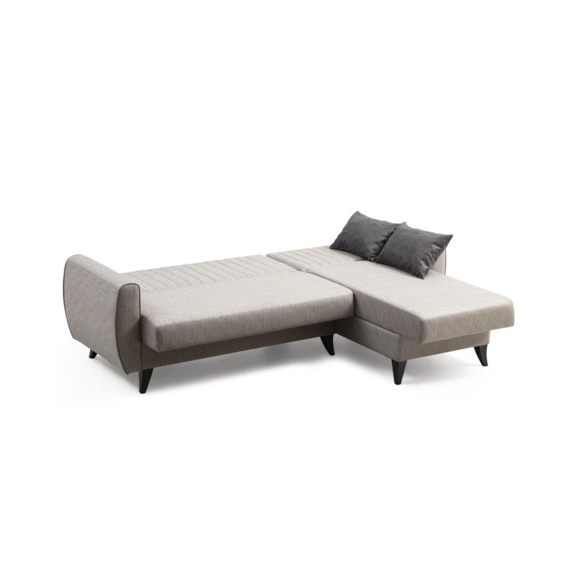 Corner Sofa-Bed Alkon - Light Grey Light Grey