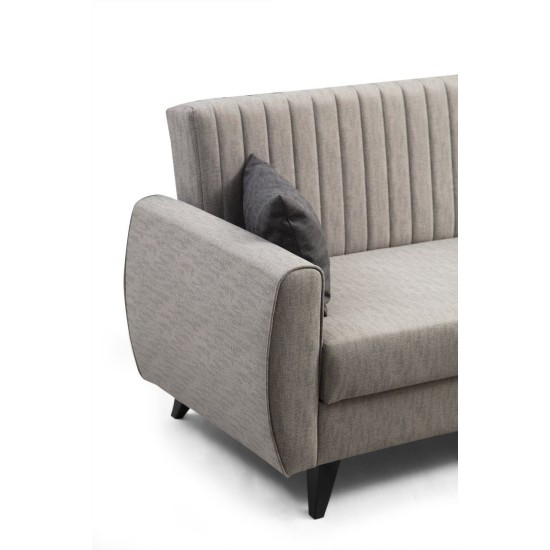 Corner Sofa-Bed Alkon - Light Grey Light Grey Corner Sofa-Bed Alkon - Light Grey Light Grey