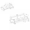 Corner Sofa-Bed Alkon - Light Grey Light Grey