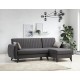 Corner Sofa-Bed Alkon - Dark Grey Dark Grey Corner Sofa-Bed Alkon - Dark Grey Dark Grey