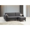 Corner Sofa-Bed Alkon - Dark Grey Dark Grey