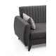 Corner Sofa-Bed Alkon - Dark Grey Dark Grey Corner Sofa-Bed Alkon - Dark Grey Dark Grey