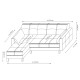 Corner Sofa-Bed Alkon - Dark Grey Dark Grey Corner Sofa-Bed Alkon - Dark Grey Dark Grey