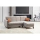 Corner Sofa-Bed Polya - Light Grey Light Grey