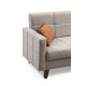 Corner Sofa-Bed Polya - Light Grey Light Grey