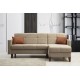 Corner Sofa-Bed Polya - Beige Beige Corner Sofa-Bed Polya - Beige Beige
