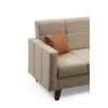 Corner Sofa-Bed Polya - Beige Beige