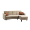 Corner Sofa-Bed Polya - Beige Beige