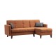 Corner Sofa-Bed Polya - Tile Red Tile Red Corner Sofa-Bed Polya - Tile Red Tile Red