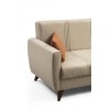 Corner Sofa-Bed Zaden - Beige Beige