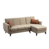 Corner Sofa-Bed Zaden - Beige Beige