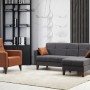 Sofa Set Polya L - Dark Grey Dark Grey