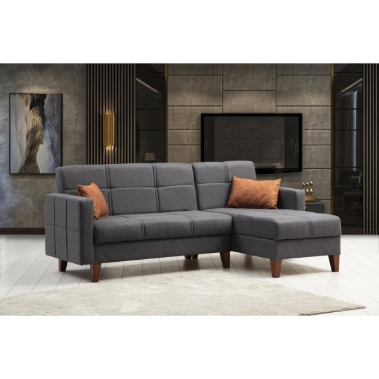 Sofa Set Polya L - Dark Grey Dark Grey