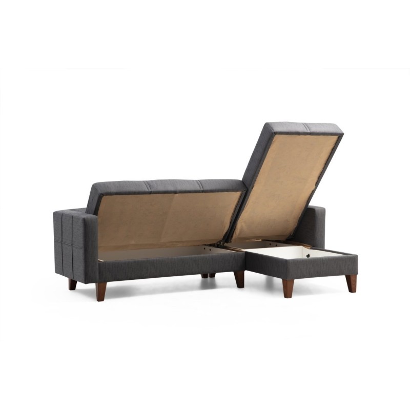 Sofa Set Polya L - Dark Grey Dark Grey