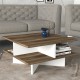 Τραπέζι Σαλονιού - Hamton - Χρώμα Καρυδί & Λευκό - 60x32x60εκ