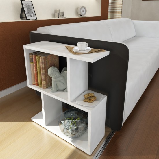 Side Table Karinus - White White Side Table Karinus - White White