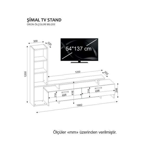 TV Unit Şimal - White, Cordoba White
Cordoba TV Unit Şimal - White, Cordoba White
Cordoba