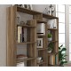 Βιβλιοθήκη - Ample - Χρώμα Καρυδί -125x22x135εκ