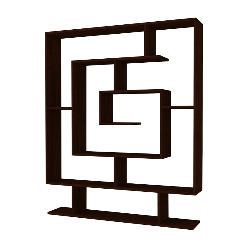 Βιβλιοθήκη - Sarmasik - Χρώμα Wenge - 125x22x150εκ