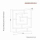 Βιβλιοθήκη - Sarmasik - Χρώμα Wenge - 125x22x150εκ Βιβλιοθήκη - Sarmasik - Χρώμα Wenge - 125x22x150εκ