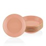 Plate Set (6 Pieces) BSC0017 Salmon