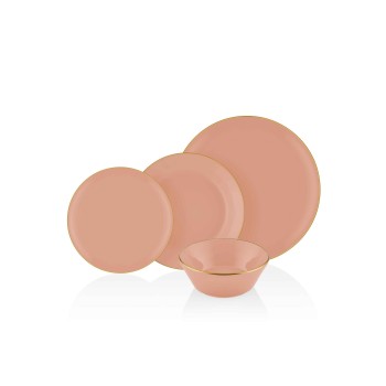 Dinner Set (24 Pieces) BSC0021 Salmon