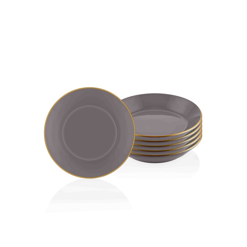 Plate Set (6 Pieces) BSC0024 Grey