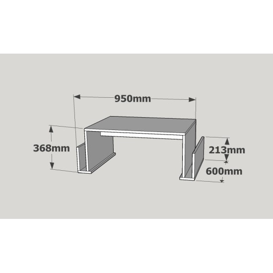 Coffee Table Magazin - White White Coffee Table Magazin - White White
