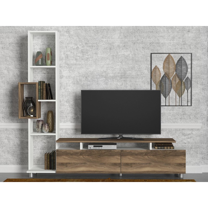 TV Unit Tulip - White, Walnut White
Walnut