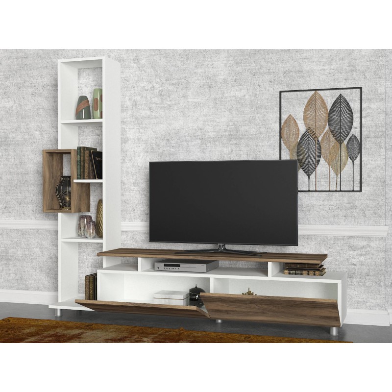 TV Unit Tulip - White, Walnut White
Walnut