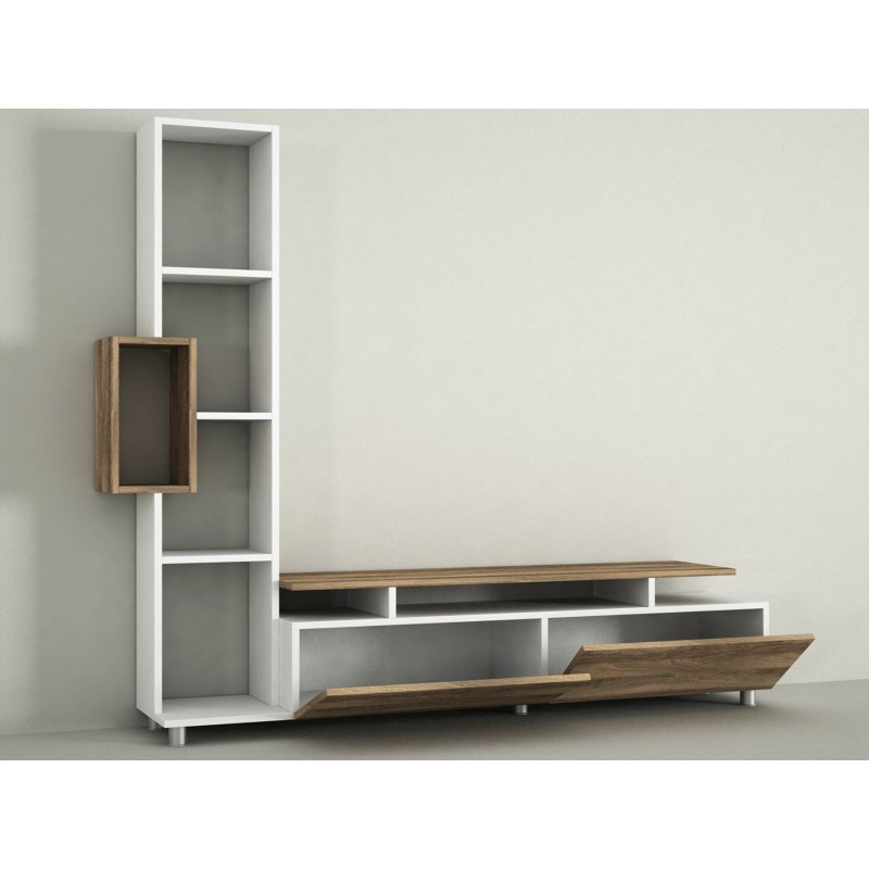 TV Unit Tulip - White, Walnut White
Walnut